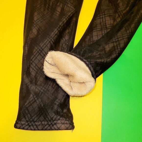 2/$20 Winter stretch Leggings plaid black pants - Picture 3 of 4